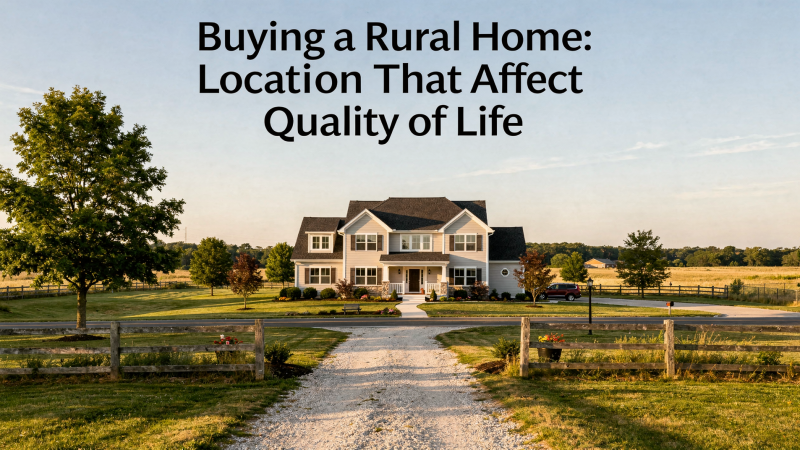 Buying a Rural Home: Location Factors That Affect Quality of Life