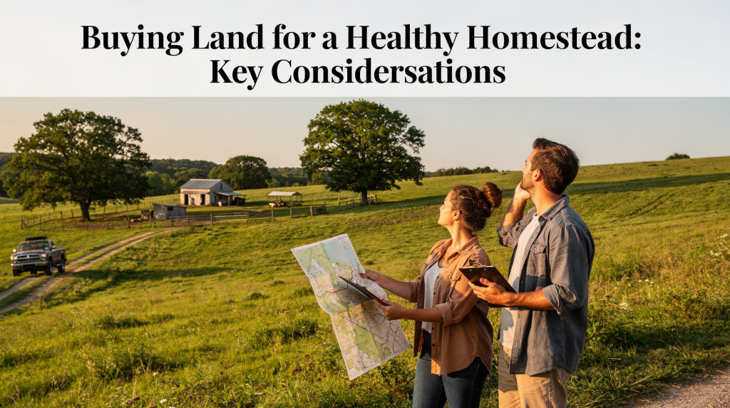 Buying Land for a Healthy Homestead: Key Considerations
