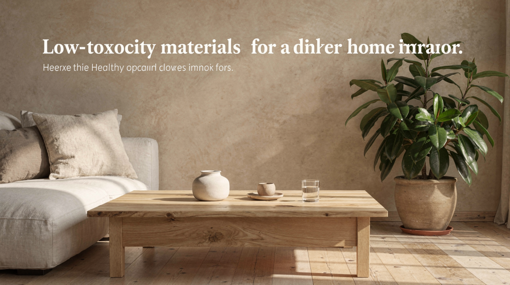 Low-Toxicity Materials for a Healthier Home Interior