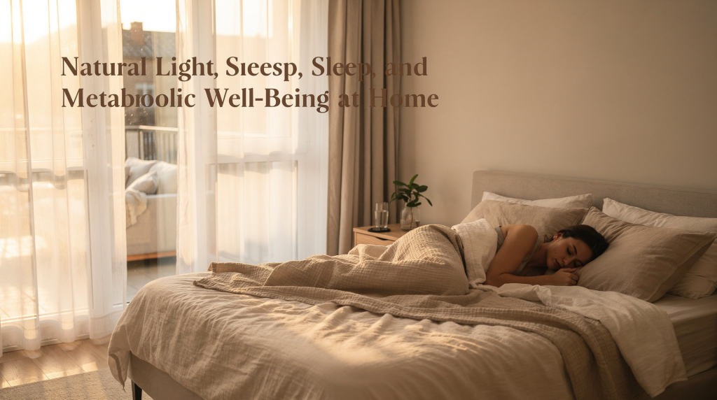 Natural Light, Sleep, and Metabolic Well-Being at Home