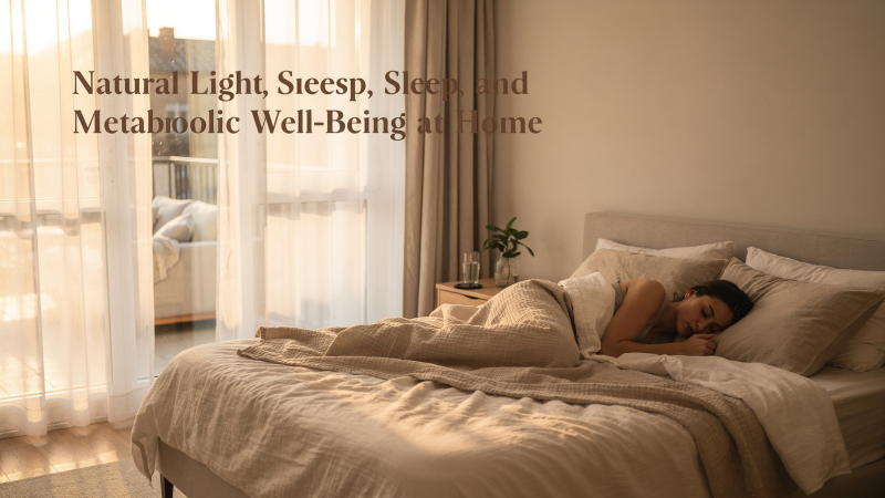 Natural Light, Sleep, and Metabolic Well-Being at Home
